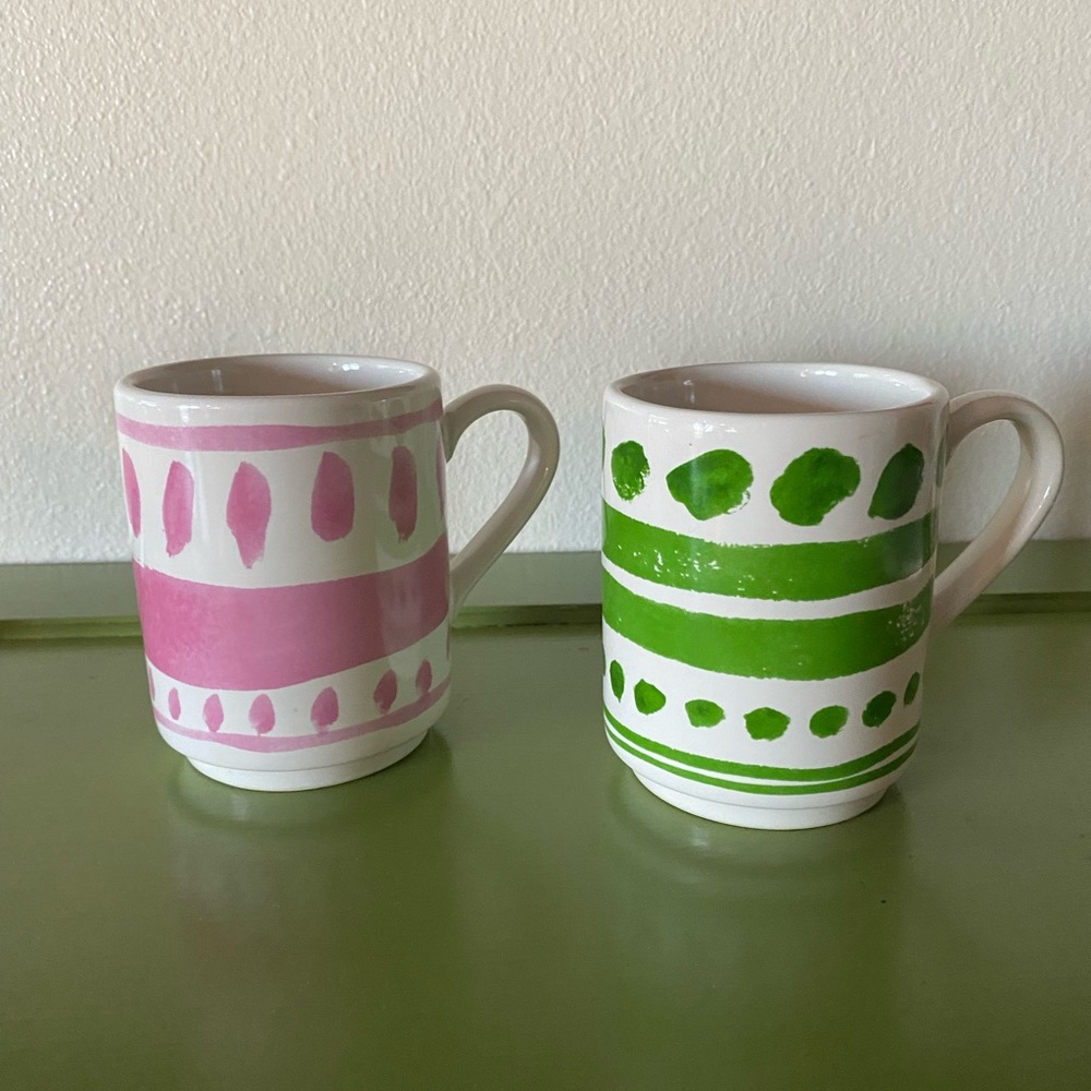 2 Kate Spade Lenox coffee mugs